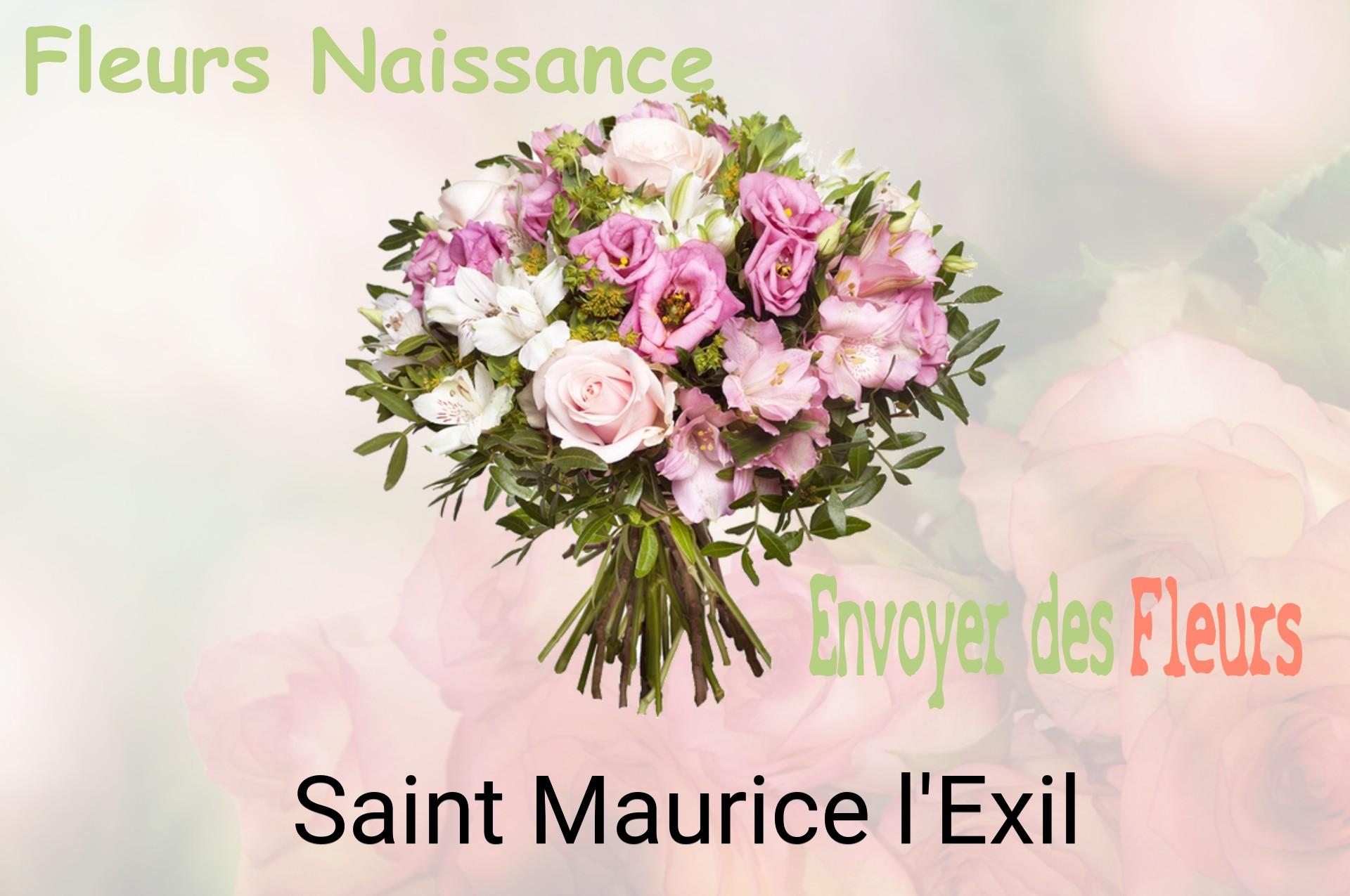 Bouquet de fleurs de naissance livré à Saint-Maurice-l'Exil